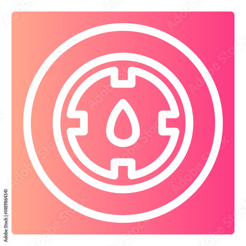 blood drop gradient icon