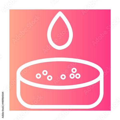 blood droplet gradient icon