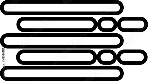 Weather line icons set. Sun, rain, thunder storm, dew, wind, snow cloud, night sky render style symbol isolated on transparent background