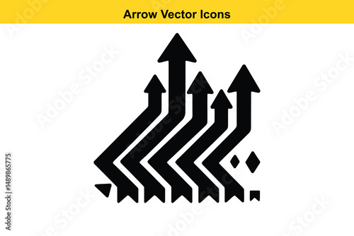 Vector Arrow Icons Collection – Directional, Curved, and Decorative Arrow Symbols. Vector Navigation Symbols for UI and Web Interfaces