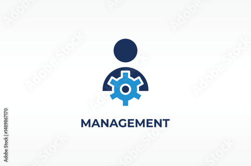 MANAGEMENT vector, icon or logo sign isolated symbol illustration