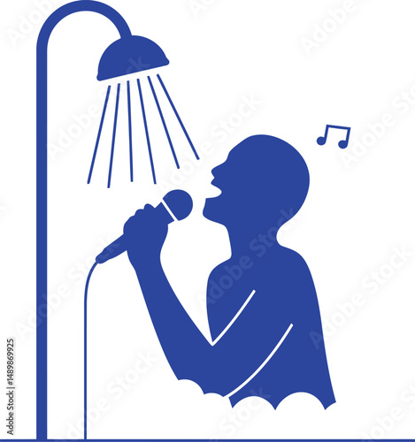 Minimalist Shower Singer