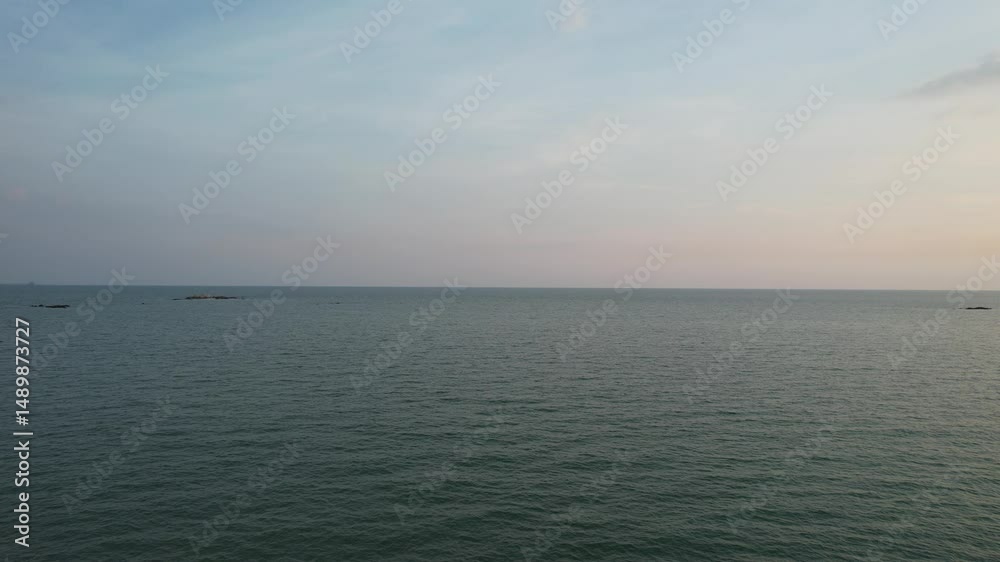 Aerial view of the sea in Rayong Province, Thailand Aerial view of the sea in Rayong Province, Thailand