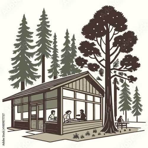 gazebo in the woods