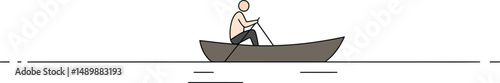 Minimalist Sailing Illustration