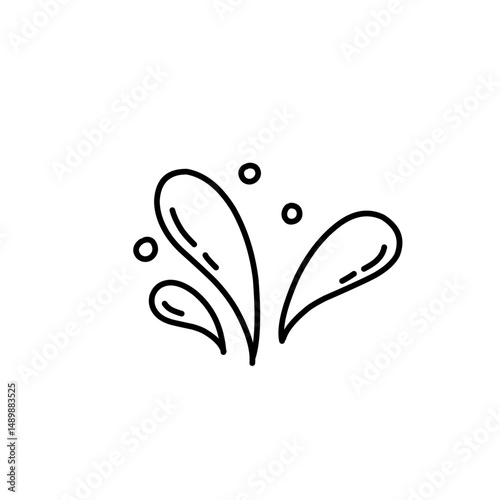 doodle water drops
