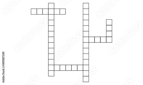 Crossword flat icon. crossword on white background. crossword sign  . Vector Illustration . EPS 10 . 