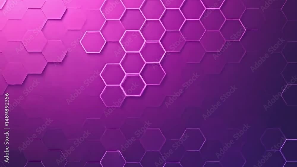 deep purple to soft pink hexagonal gradient, captivating and modern background, suitable for tech themed presentations, communicates creativity and professionalism