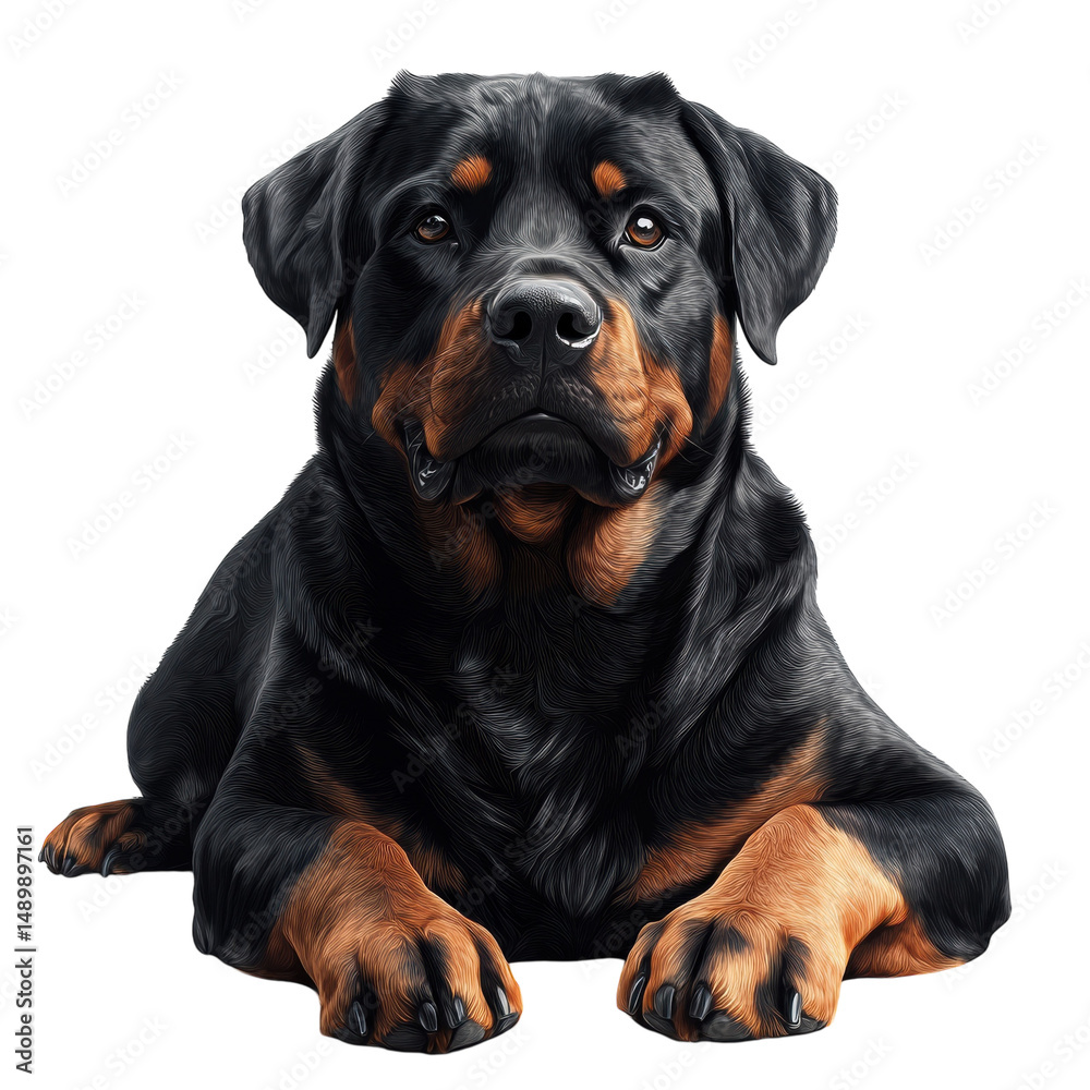 Majestic Rottweiler Dog Portrait Powerful Breed Loyal Canine Companion Dark Background Studio Shot Majestic Rottweiler Dog Portrait Powerful Breed Loyal Canine Companion Dark Background Studio Shot