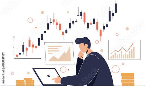 Financial Analyst Reviewing Market Data