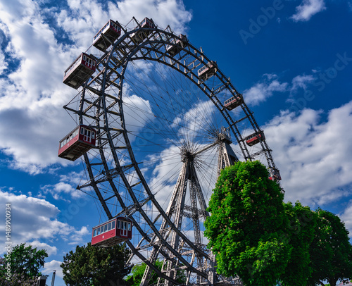 Obraz na plátně Riesenrad Prater Wien