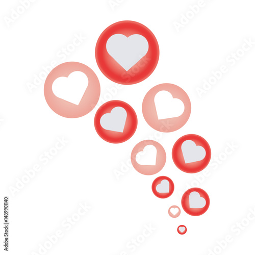 red heart shape