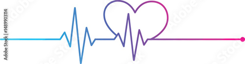 Electric Spark Heartbeat Vector