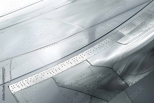 Analyzing Aircraft Panel Construction: Rivets, Metal Sheets, and Aerodynamic Design in Aviation Technology, Examining Structural Integrity and Manufacturing Processes