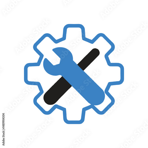 professional minimal settings icon vector design