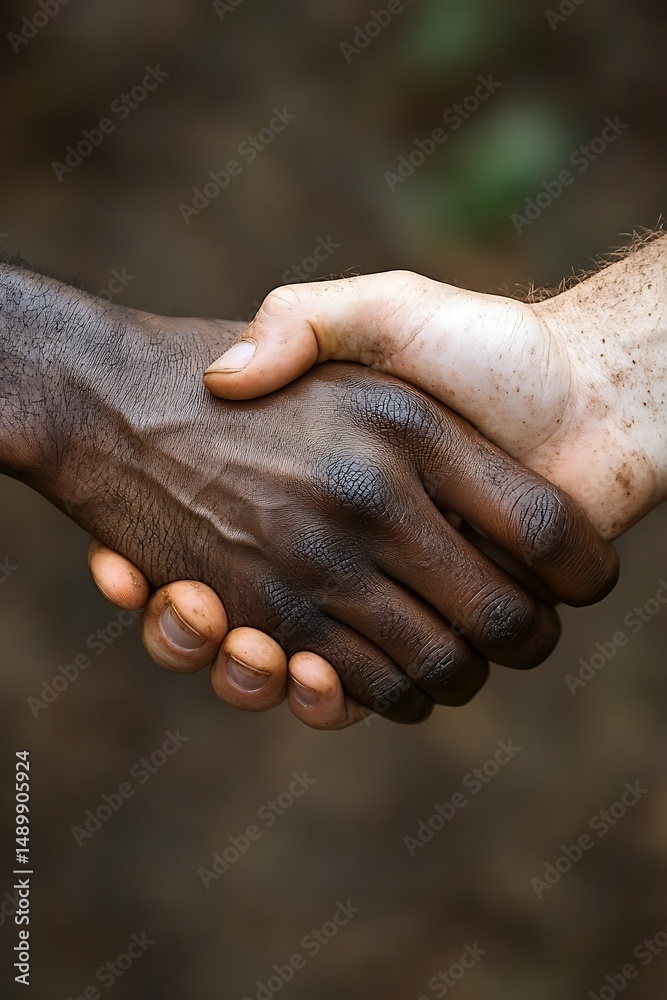 Fototapeta premium Diverse hands shaking (2)