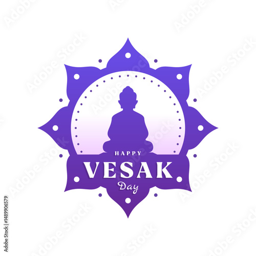 Vesak Day vector template