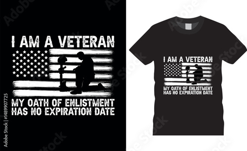 I am a veteran t shirt design