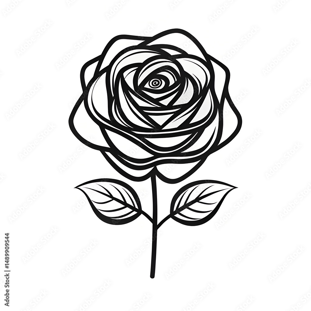 custom made wallpaper toronto digitalblack rose vector illustration