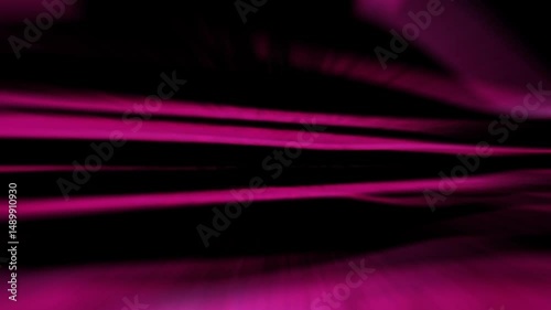 Abstract animation of flowing pink or magenta light streaks. Soft, horizontal wavy lines move across a black background