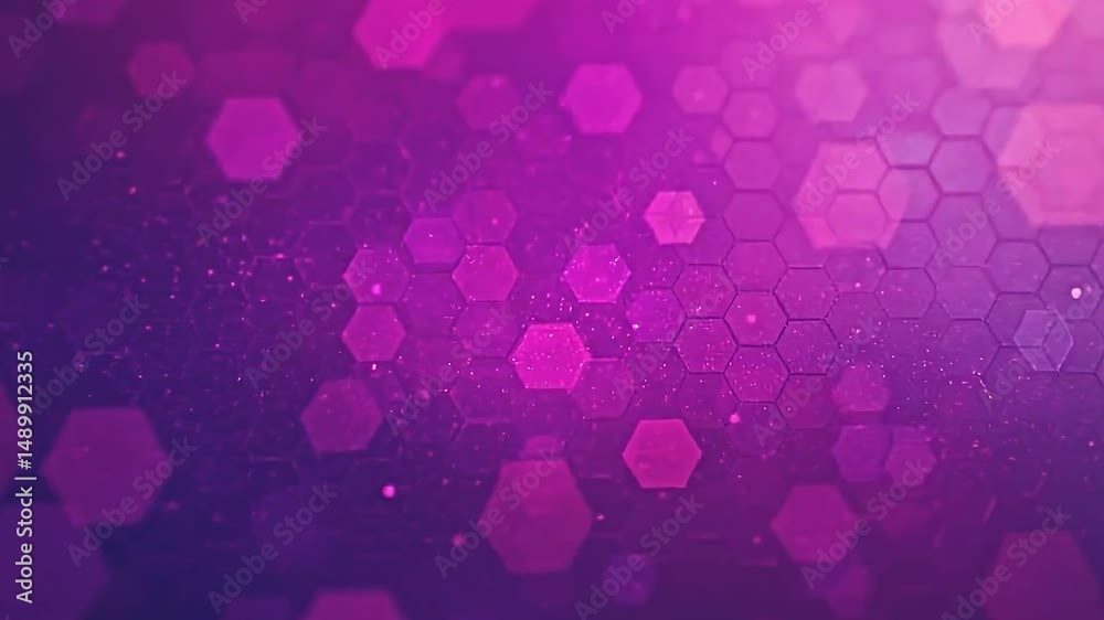 vibrant purple and pink hexagonal gradient, geometric abstraction conveying progress and innovation, high quality graphical design, adaptable for business websites, illuminating educational content
