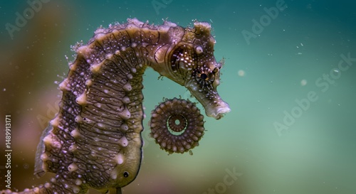 Magnificent Seahorse Underwater Portrait