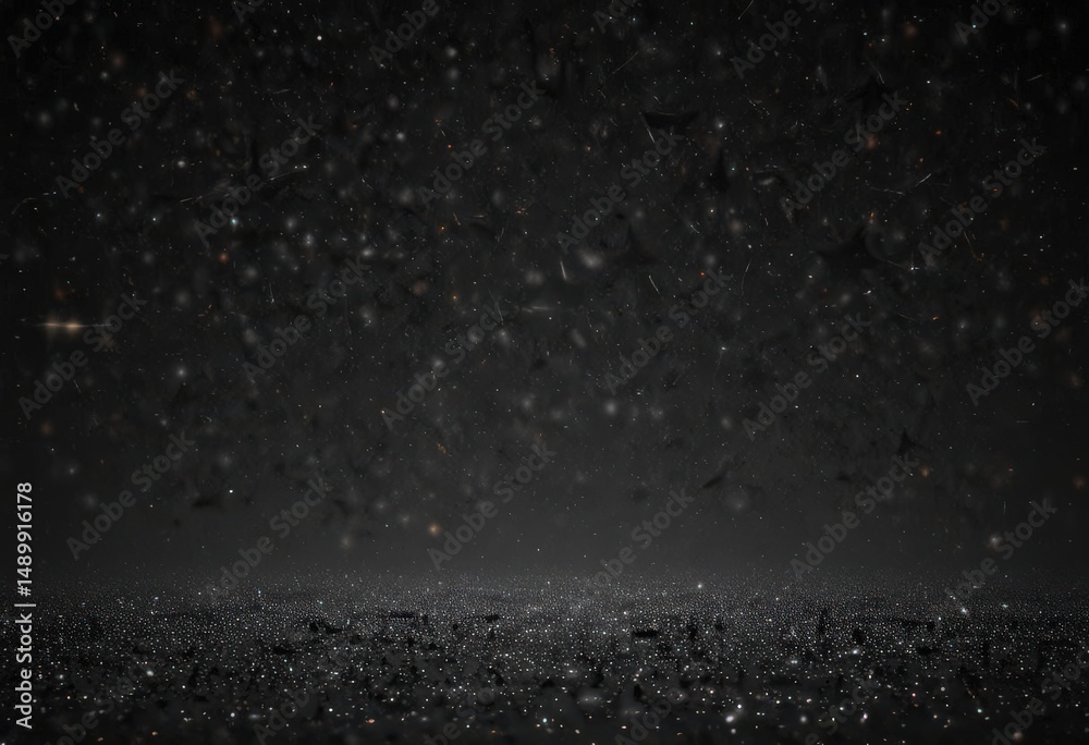 Fototapeta premium Dark, inky black canvas dotted with myriad sparkling stars , light years, constellations