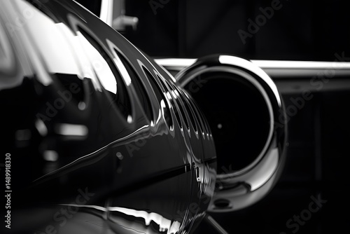 Exploring the Sleek Design and Powerful Engine of a Private Jet: A Close-Up Look at the Aircraft's Polished Exterior and Intricate Details, Showcasing the Modern Marvel of Aviation Technology.
