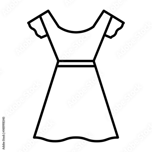 Concert Dress outline icon