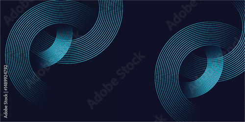 Abstract blue modern background with. Dynamic geometric shapes. Vector illustration.