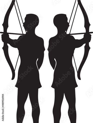 Twin Archers Vector