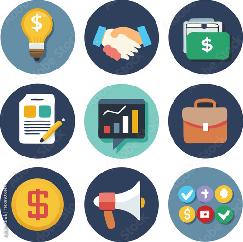 flat icon set