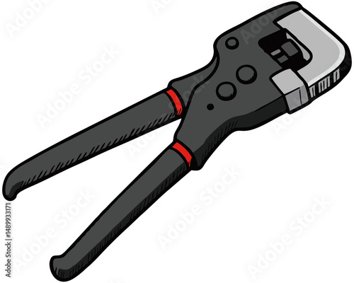Crimping Pliers Vector Illustration