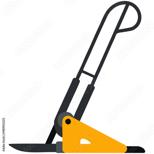 Flat Style Construction Crane Arm Vector Illustration