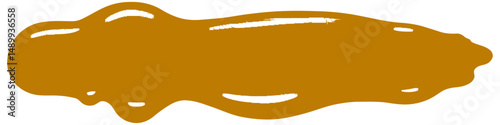 Dripping liquid vector illustration with a smooth, stylized flow effect, resembling honey or paint splatter, perfect for food, art, or creative background themes.
