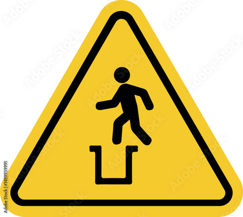 danger of open pit sign