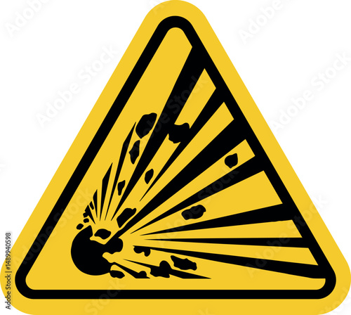 Explosive Material Hazard Sign