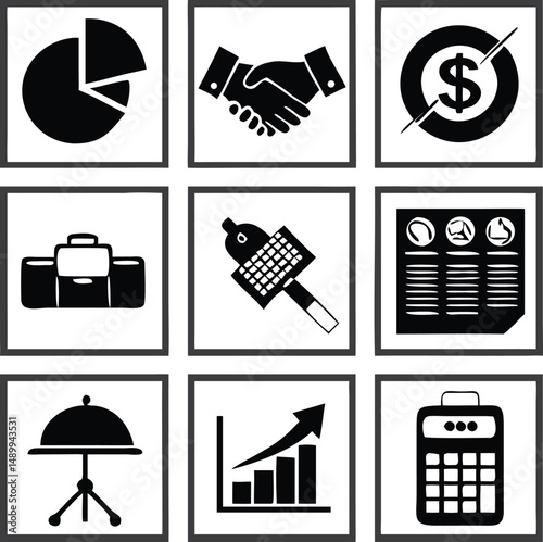 business icons set