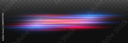 Neon lines collection. Sparkling laser beams effect. Vector EPS10.