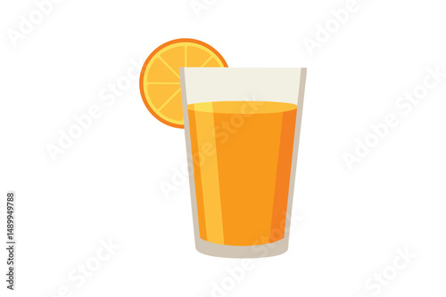 orange juice in glass