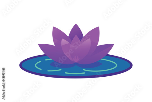 purple lotus flower