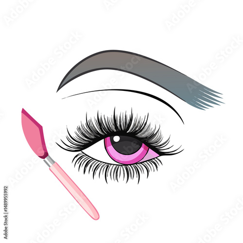 pplying Mascara Drawing Makeup