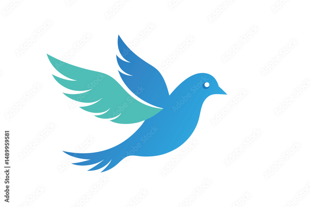 Fototapeta premium dove with peace sign