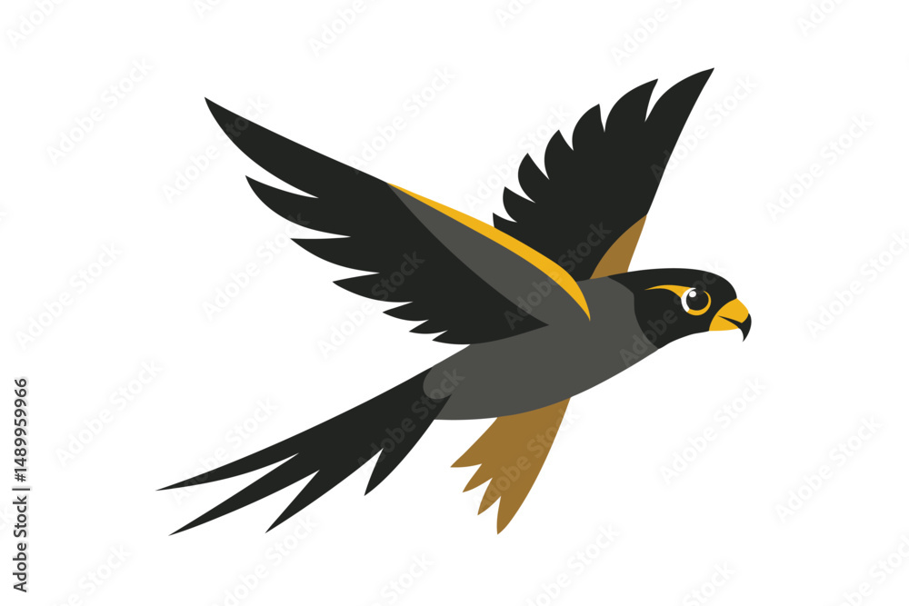 Obraz premium falcon in the form of a bird