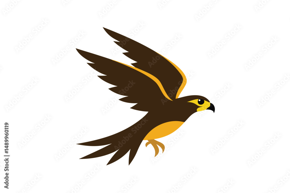 Obraz premium falcon in the form of a bird