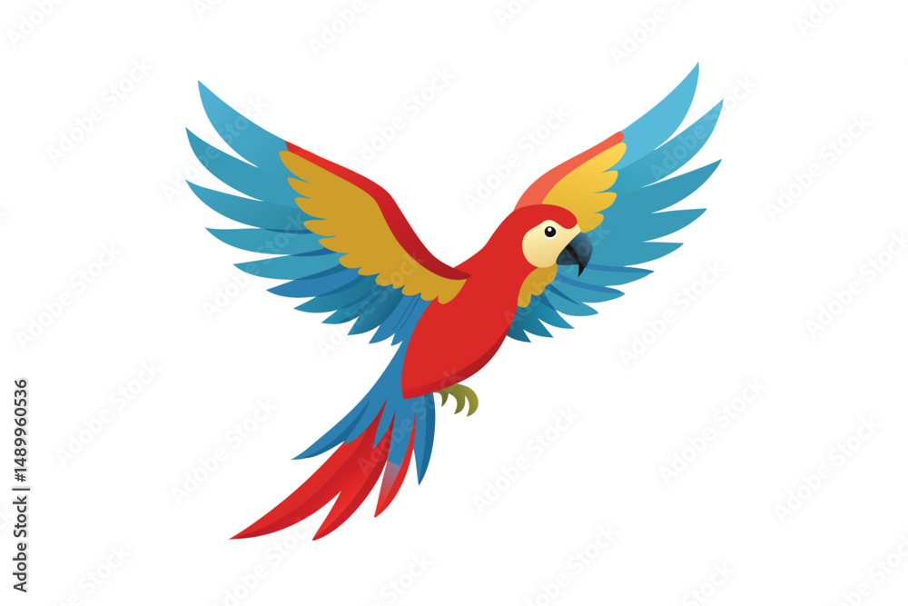 Obraz premium red and yellow macaw ara ararauna