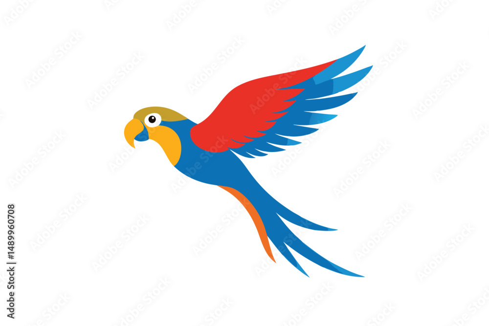 Obraz premium red and yellow macaw ara ararauna