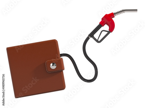 Fuel nozzle and wallet on w...