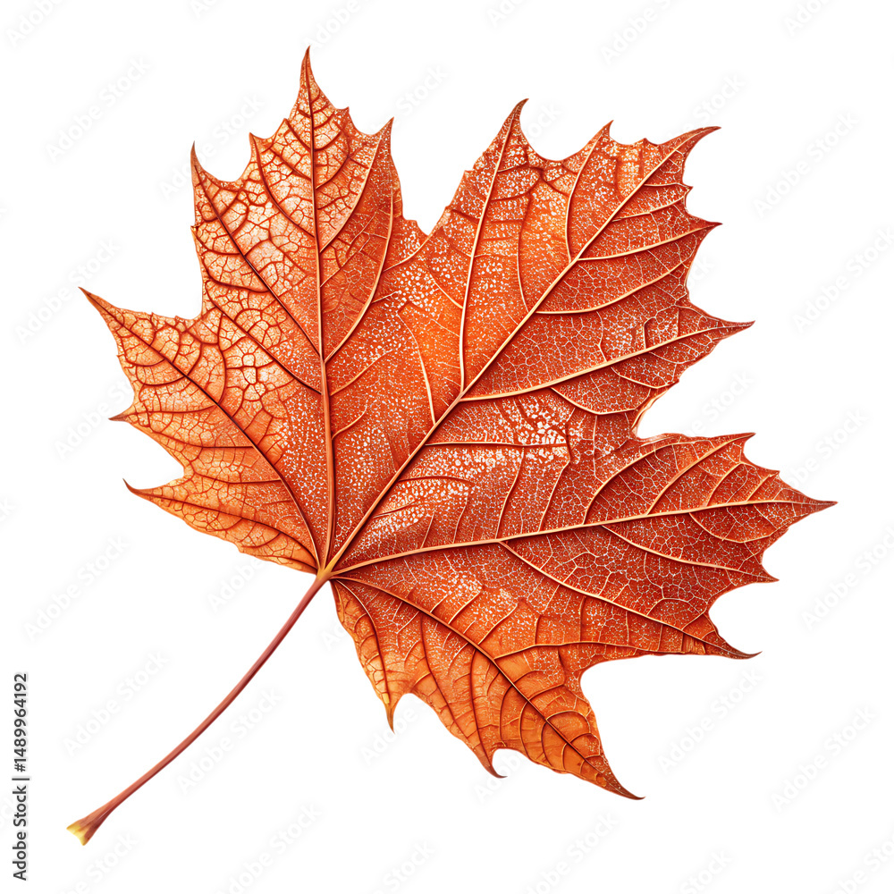 Obraz premium Autumn Maple Leaf Seasonal Nature PNG