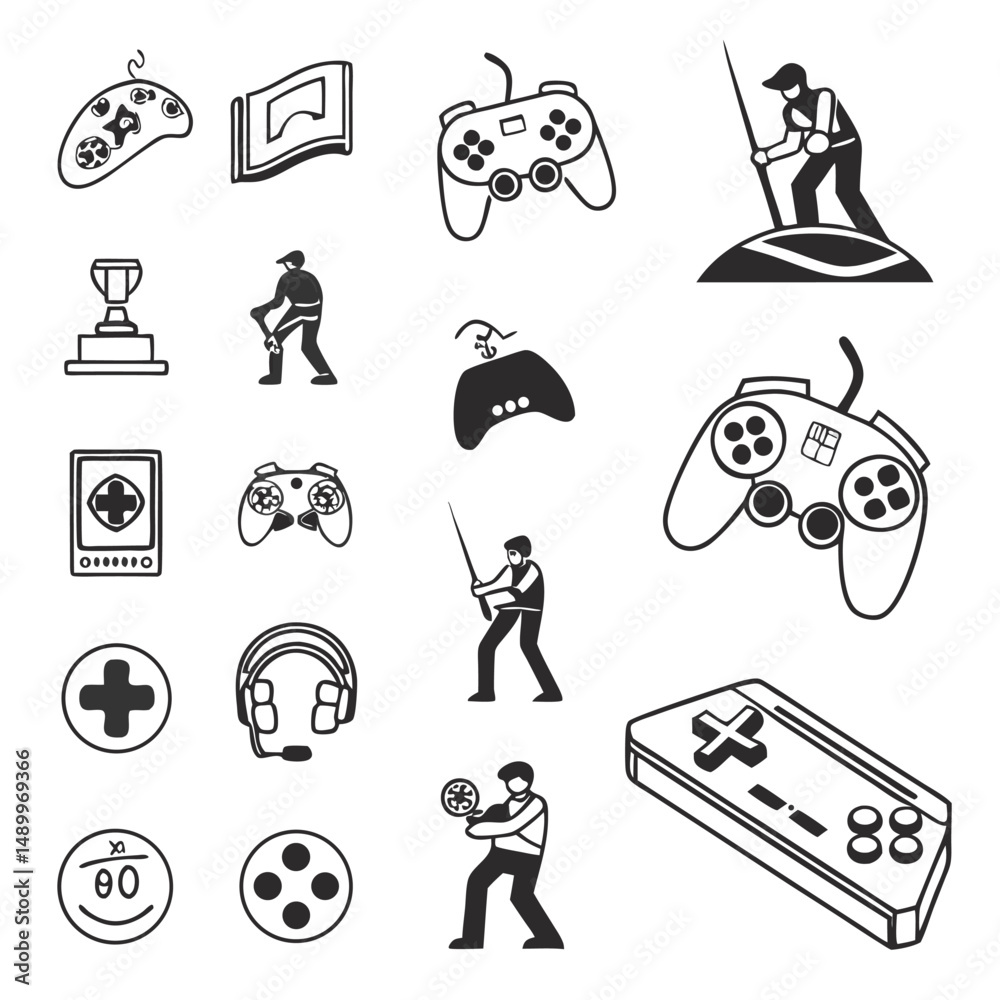 Obraz premium business icon set